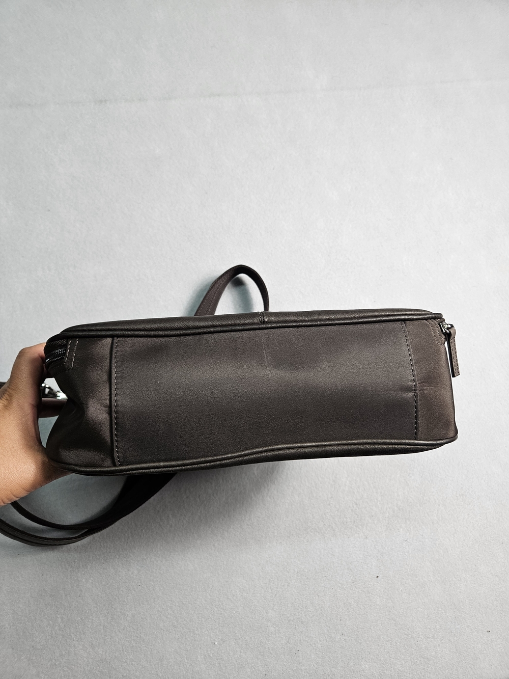 Gun Tote’n Mamas Brownish Black Leather Concealed Carry Hobo Handbag GTM Purse - Picture 15 of 16